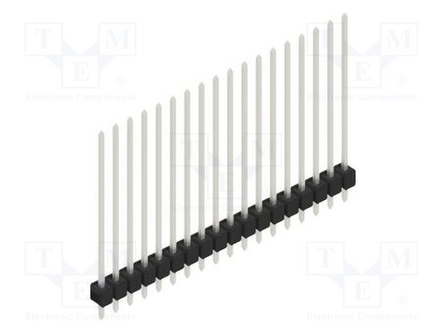 Connector: pin strips; pin header; male; PIN: 18; 2.54mm; THT; 1x18