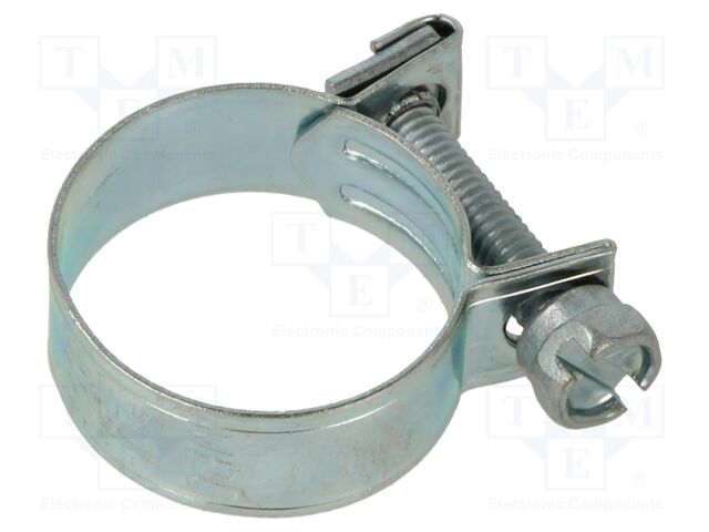 T-bolt clamp; W: 9mm; Clamping: 19÷21mm; zinc plated steel; Mini