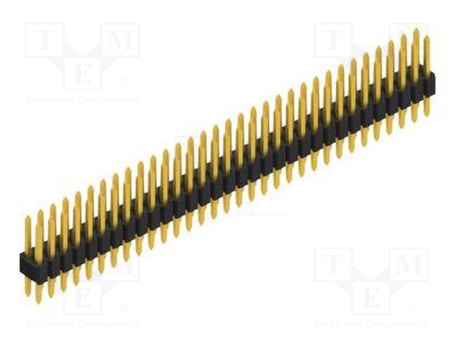 Connector: pin strips; pin header; male; PIN: 64; 1.27mm; THT; 2x32