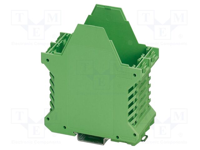 Enclosure base; green; UL94V-0; ME 45; for DIN rail mounting