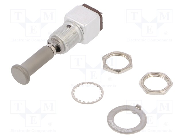 Switch: toggle; Pos: 3; DPDT; ON-OFF-ON; 5A/125VAC; 5A/30VDC