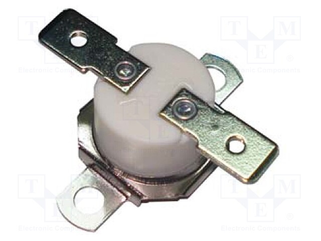 Sensor: thermostat; Output conf: NC; Topen: 79°C; Tclos: 63°C; 10A