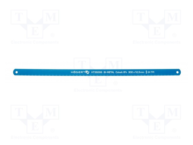 Hacksaw blade; tinware,metal; 300mm; 24teeth/inch; 2pcs.