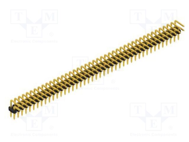 Connector: pin strips; pin header; male; PIN: 86; 2mm; THT; 2x43