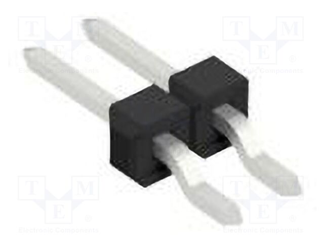 Connector: pin strips; pin header; male; PIN: 2; 2.54mm; SMT; 1x2