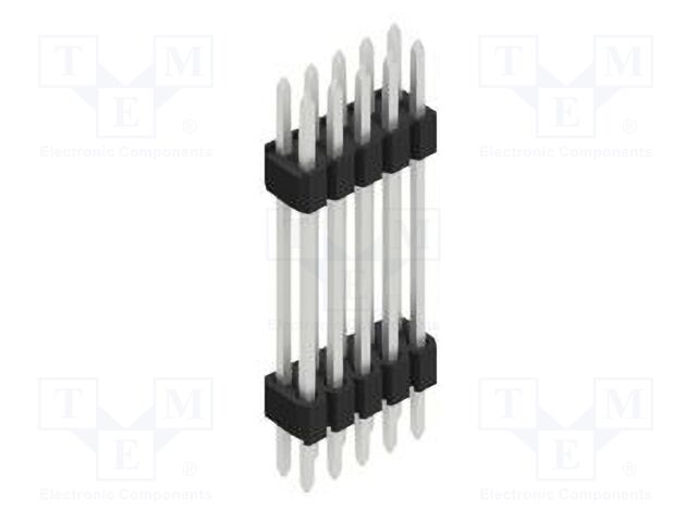 Connector: pin strips; pin header; male; PIN: 10; 1.27mm; THT; 2x5