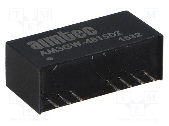 Converter: DC/DC; 3W; Uin: 18÷75V; Uout: 15VDC; Uout2: -15VDC; SIP9