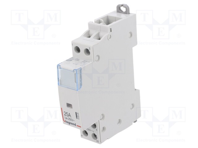 Contactor: 2-pole installation; NC x2; 230VAC; 25A; DIN; SM400