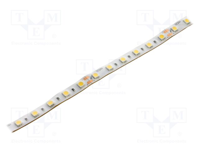 LED tape; white neutral; 5050; LED/m: 60; 10mm; white PCB; IP44