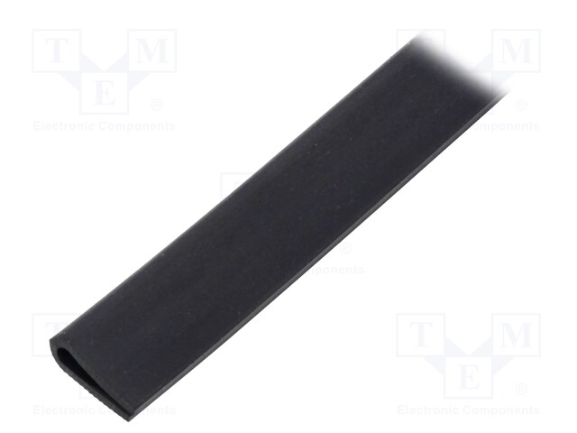 Hole and edge shield; EPDM; L: 10m; black; H: 13mm; W: 6mm