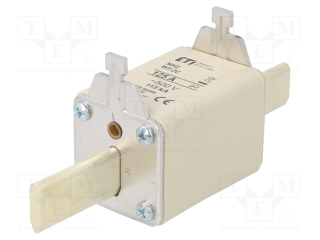 Fuse: fuse; gG; 125A; 500VAC; ceramic,industrial; NH2C; WT-NH