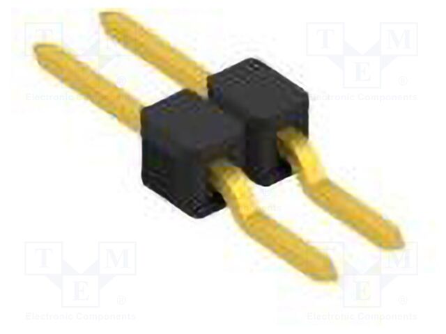Connector: pin strips; pin header; male; PIN: 2; 2.54mm; SMT; 1x2