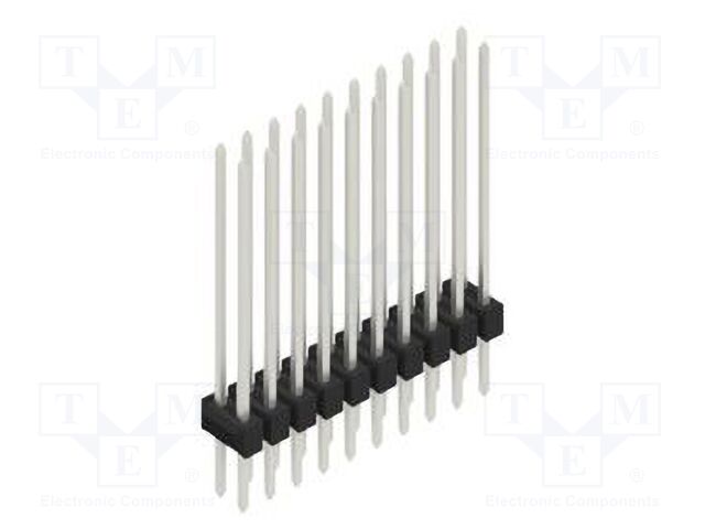 Connector: pin strips; pin header; male; PIN: 20; 2.54mm; THT; 2x10