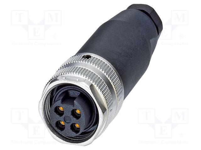 Connector: 7/8"; plug; PIN: 4; straight; unshielded; 9A; 300V; IP67