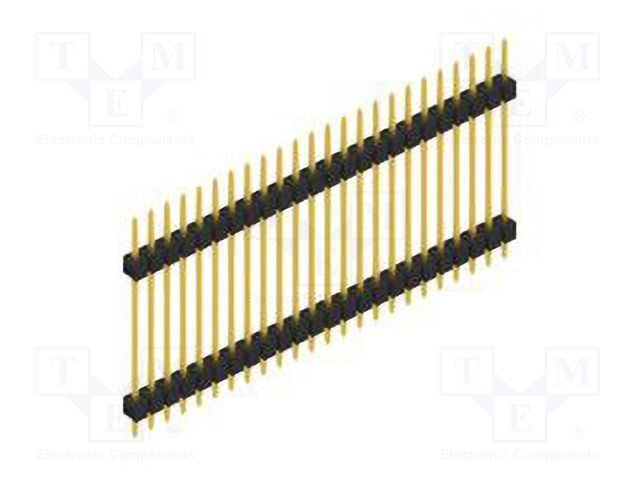 Connector: pin strips; pin header; male; PIN: 24; 2.54mm; THT; 1x24