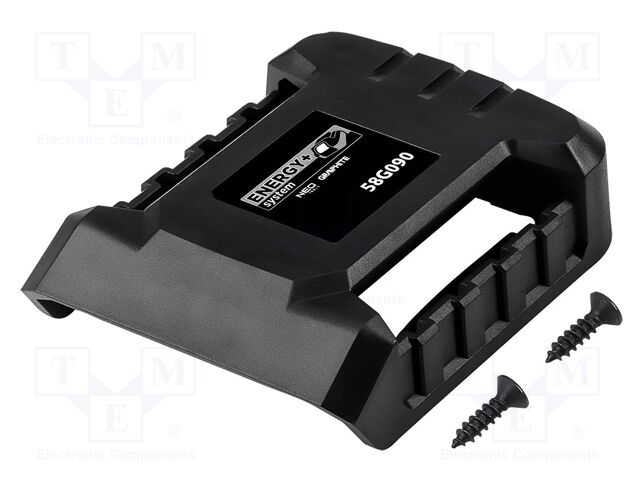 Holder; rechargeable battery