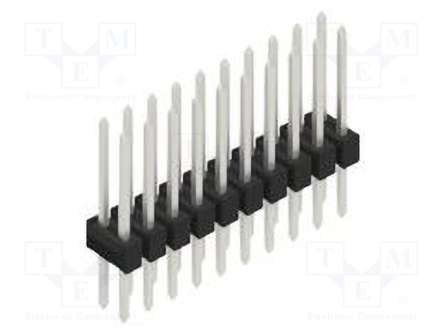 Connector: pin strips; pin header; male; PIN: 20; 2.54mm; THT; 2x10