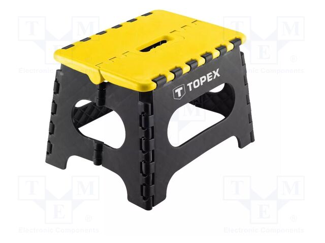 Stool; Width: 250mm; L: 320mm; plastic; folding; 150kg; H: 220mm
