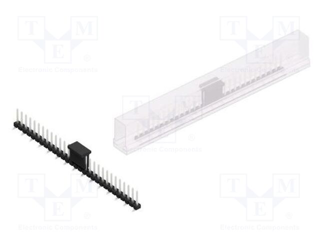 Connector: pin strips; pin header; male; PIN: 29; 2.54mm; SMT; 1x29