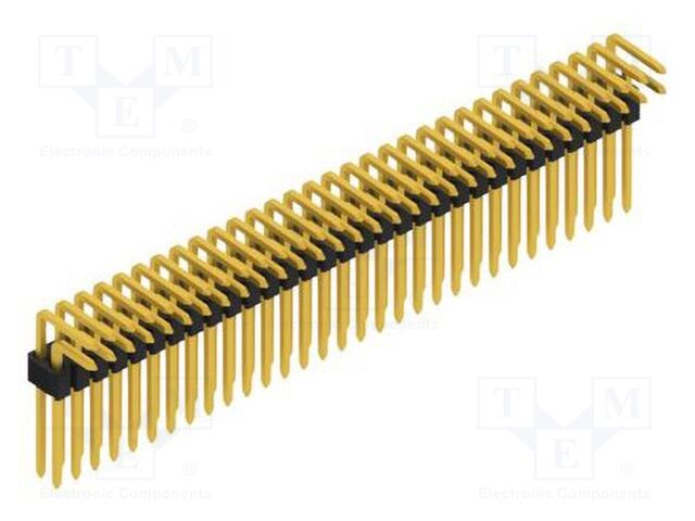 Connector: pin strips; pin header; male; PIN: 62; 1.27mm; THT; 2x31