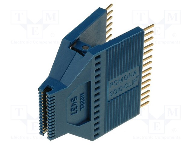 Test clip; SOIC; PIN: 28; grey; Row pitch: 36.32/19.3mm