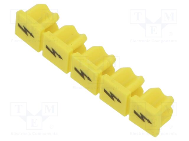 Yellow; push-in; 4.25mm; OSH: lid; terminal block