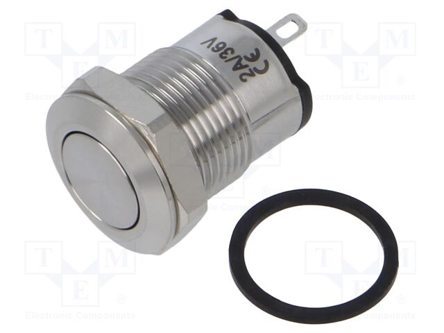 Switch: vandal resistant; Pos: 2; SPST-NO; 2A/36VDC; IP65; OFF-ON