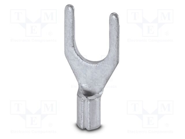 Non-insulated; Body: silver; Tip: fork