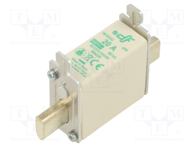 Fuse: fuse; aM; 20A; 690VAC; NH000
