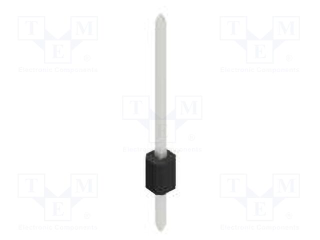 Connector: pin strips; pin header; male; PIN: 1; 1.27mm; THT; 1x1