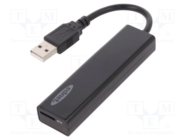 Card reader: memory; USB 2.0; black; Communication: USB; 70mm
