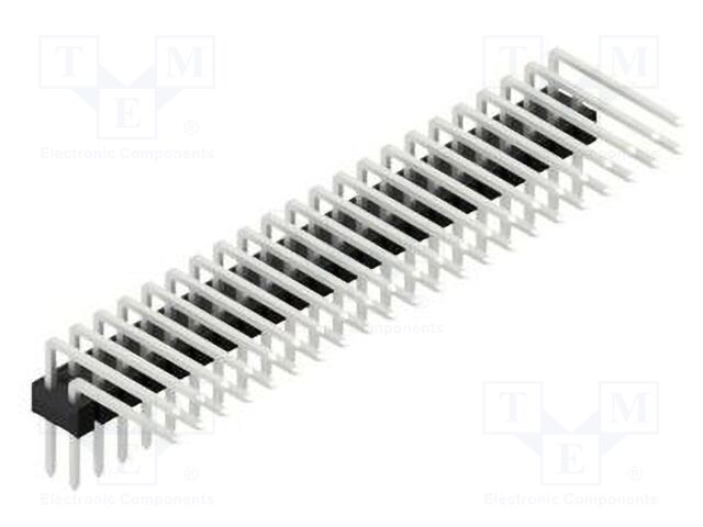 Connector: pin strips; pin header; male; PIN: 44; 2.54mm; THT; 2x22
