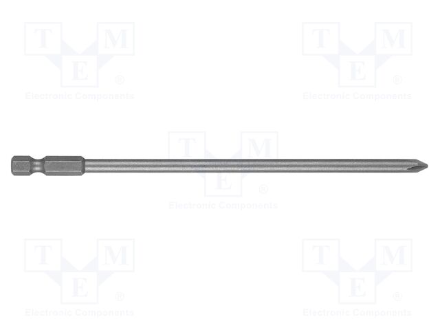 Screwdriver bit; Phillips; PH1; 1/4"; Overall len: 150mm