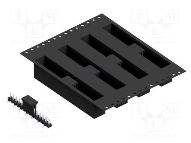Connector: pin strips; pin header; male; PIN: 14; 2.54mm; SMT; 1x14