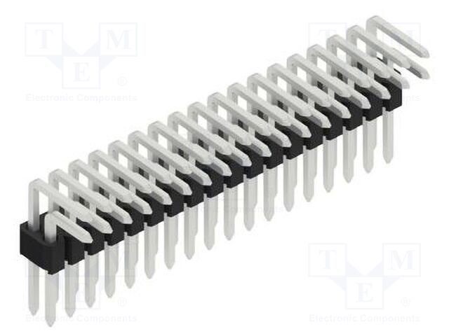 Connector: pin strips; pin header; male; PIN: 36; 1.27mm; THT; 2x18