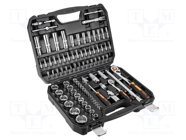 Wrench-set; socket spanner; Mounting: 1/2",1/4"; 86pcs.