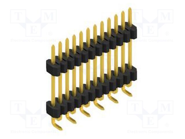 Connector: pin strips; pin header; male; PIN: 12; 1.27mm; SMT; 1x12