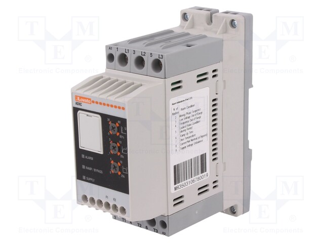 Module: soft-start; Usup: 220÷400VAC; DIN; 11kW; Ucntrl: 100÷240VAC