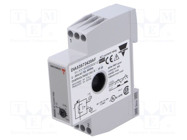 Module: current monitoring relay; AC current; DIN; OC,PNP/NPN