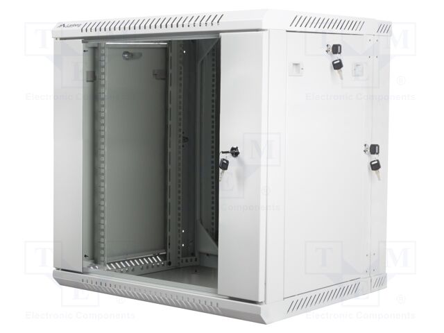Enclosure: rack cabinet; Standard: 19"; 12U; grey; Z: 600mm; X: 600mm