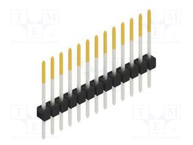 Connector: pin strips; pin header; male; PIN: 13; 2.54mm; THT; 1x13