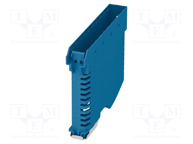 Enclosure base; blue; UL94V-0; ME-IO 18,8; for DIN rail mounting
