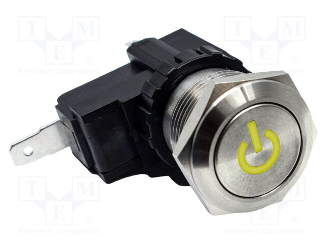 Switch: vandal resistant; Pos: 2; SPST; 15A/250VAC; IP67; ON-ON