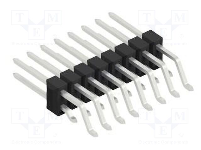 Connector: pin strips; pin header; male; PIN: 16; 2.54mm; SMT; 2x8