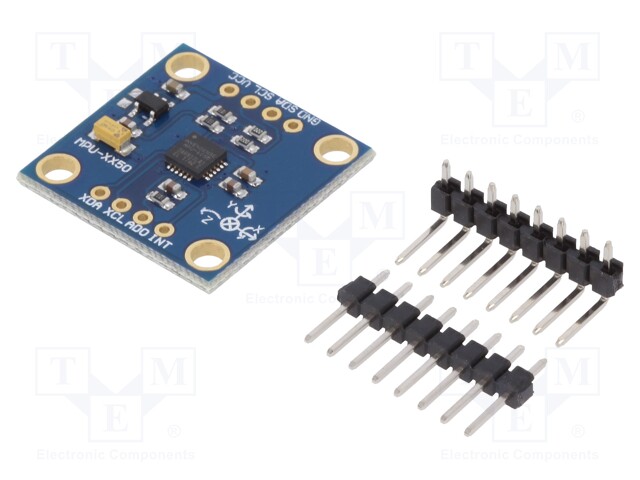 Sensor: position; accelerometer,gyroscope; 3÷5VDC; I2C; MPU-6050
