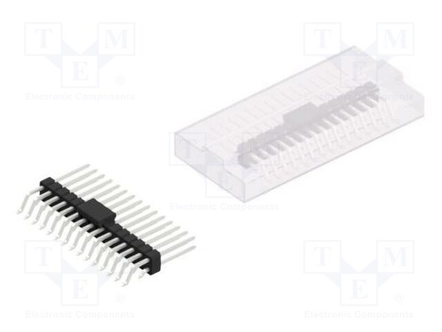 Connector: pin strips; pin header; male; PIN: 30; 2.54mm; SMT; 2x15