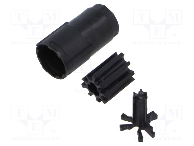 Connector: M17; female; contact insert; PIN: 12; crimped