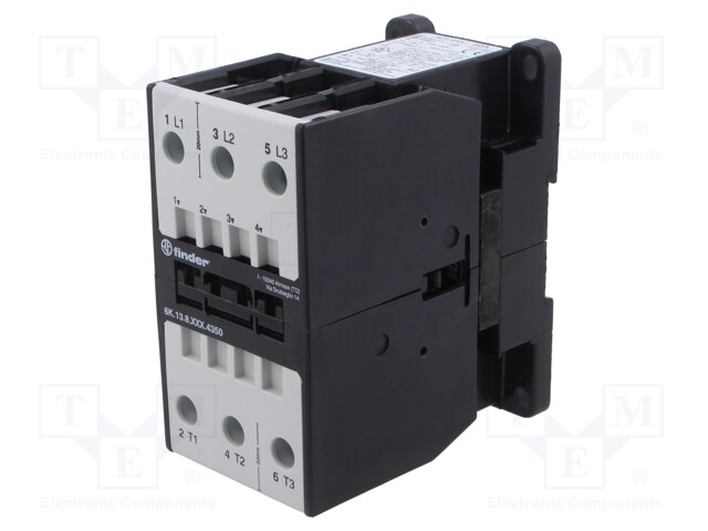 Contactor: 3-pole; for DIN rail mounting; 6K; IP20