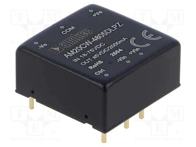 Converter: DC/DC; Protection: short circuit protection SCP