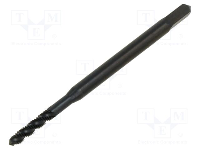 Tap; M2; 400m; L: 45mm; Holder: square,machine; 2.1mm; Plating: VAP